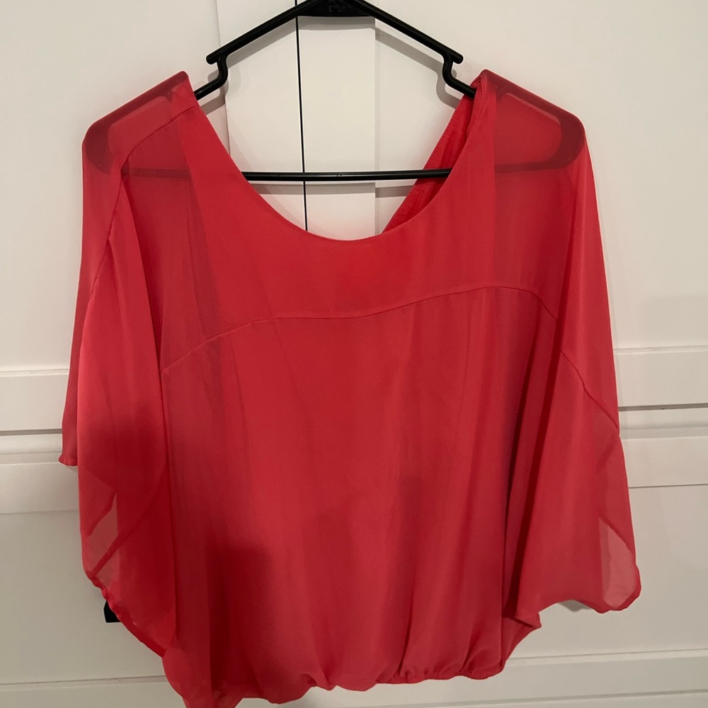 Pink top size large
